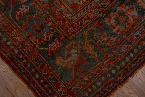Antique Oushak Area Rug (12' x 14')
